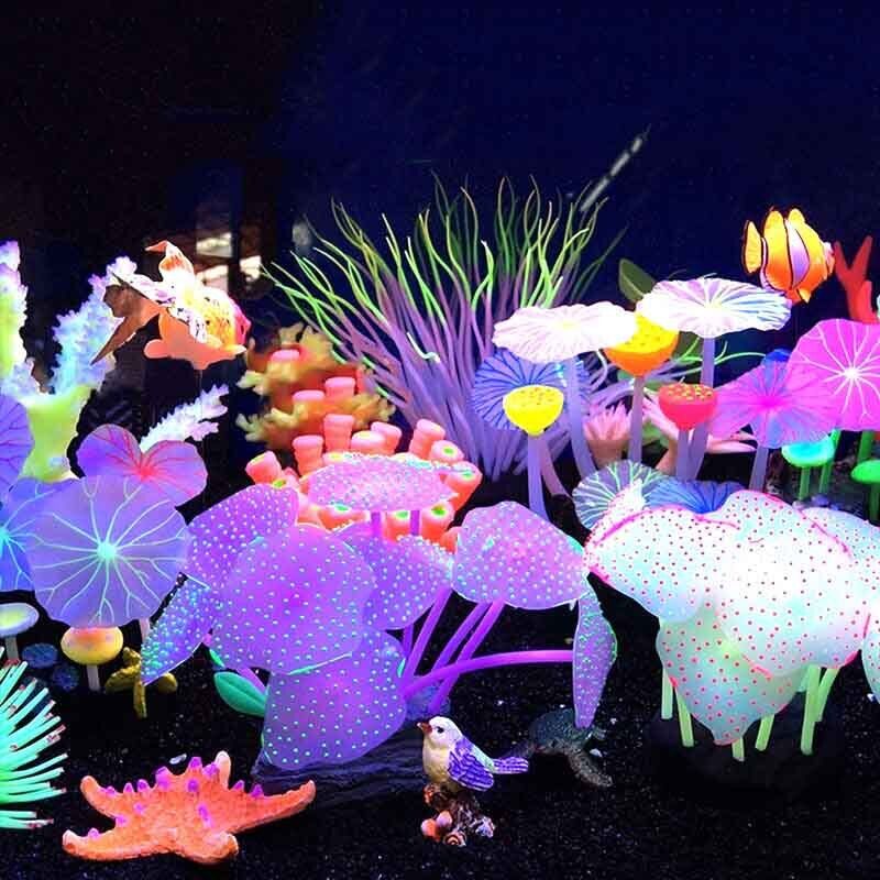 Live Plant Aquarium - Silikon Bercahaya untuk Lanskap Akuarium Buatan,