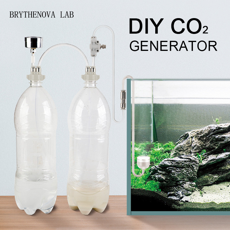 Aquarium Moss - Generator CO2 untuk Akuarium Tanaman, Kit