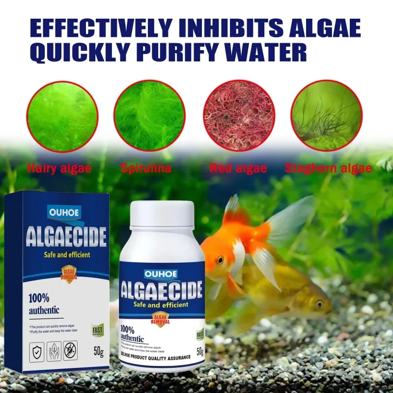 50g Algaecide Efisiensi Tinggi - Aquarium Fertilizer ulasan dan harga