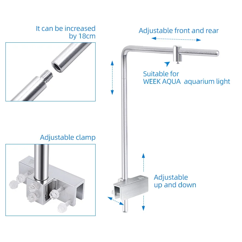 Minggu Aqua Light Stand Univer - Aquarium Plant Holder ulasan dan harga
